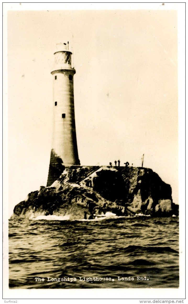 CORNWALL - THE LAND'S END -  THE LONGSHIPS LIGHTHOUSE RP Co414 - Land's End