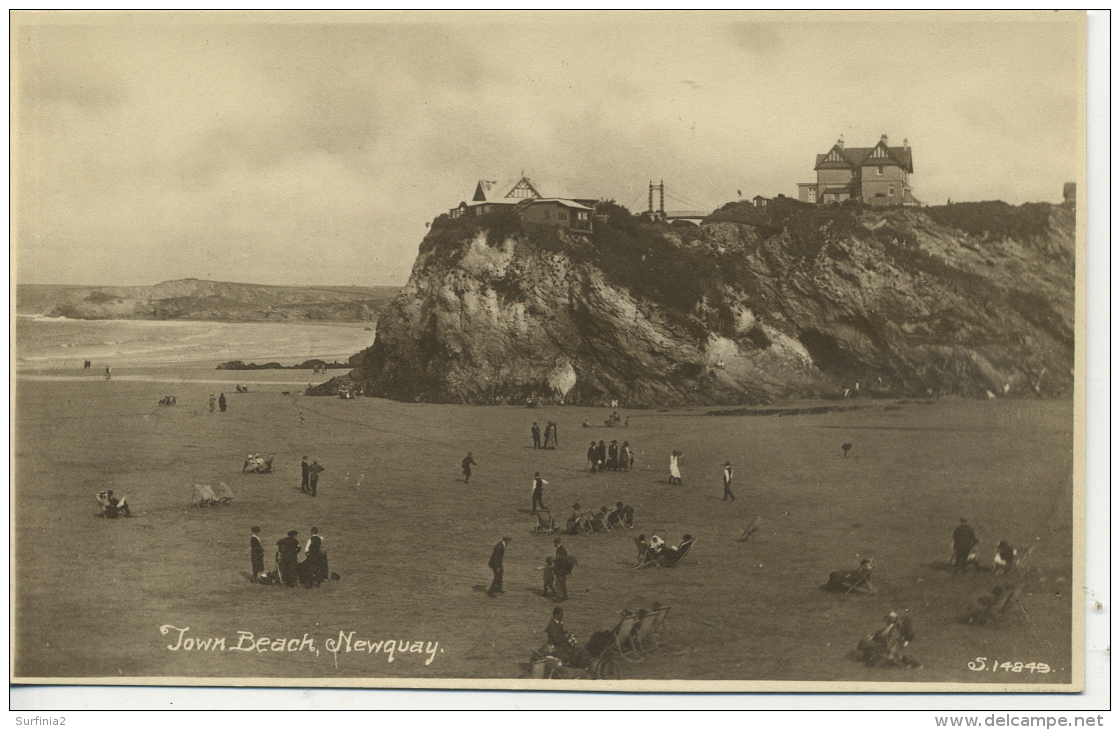 CORNWALL - NEWQUAY - TOWN BEACH RP  Co225 - Newquay