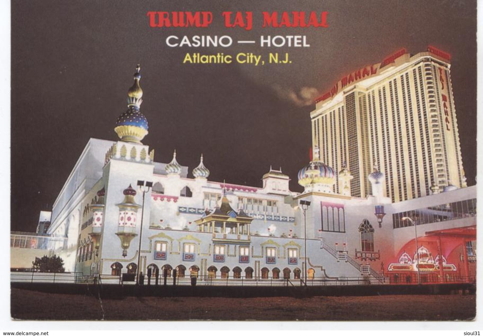 ETATS UNIS   ATLANTIC CITY TRUMP TAJ MAHAL - Atlantic City