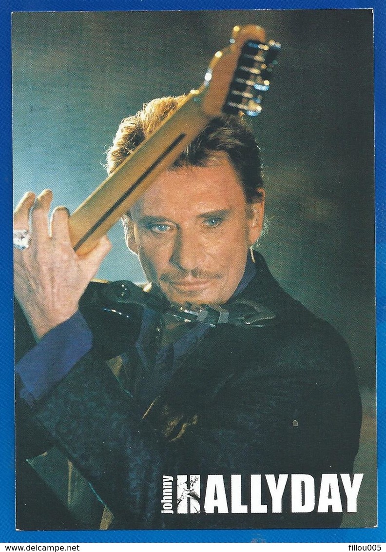 JOHNNY HALLYDAY....4 CARTES POSTALES..1 PHOTO...1 FEUILLE DE TIMBRES.C2864 - Chanteurs & Musiciens