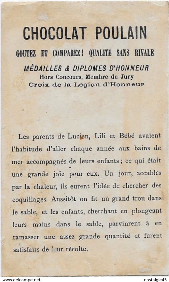 H.Lass 596 Ciel Or /Scène De Plage Avec Enfants > Bébé, Vois Dans Le Sable, Il Doit Y Avoir Des Jolis Coquillages - Poulain