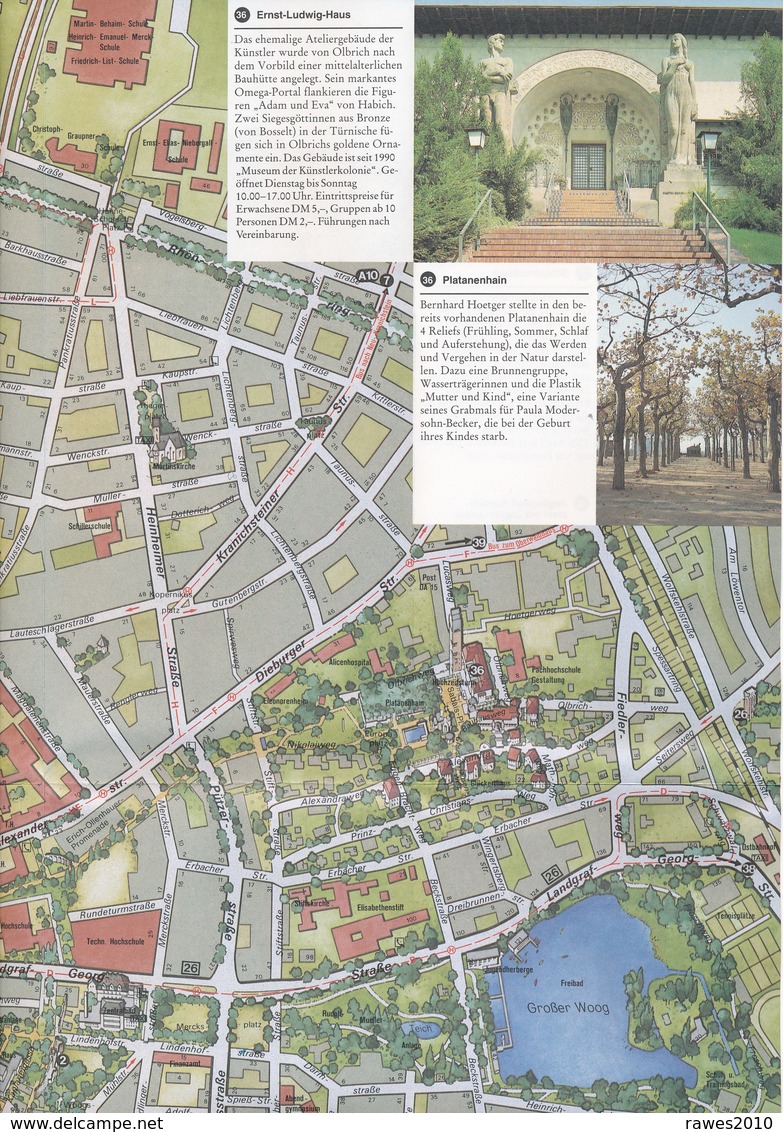 Darmstadt Stadtplan, Bilder + Informationen Städtisches Verkehrsamt - Autres & Non Classés