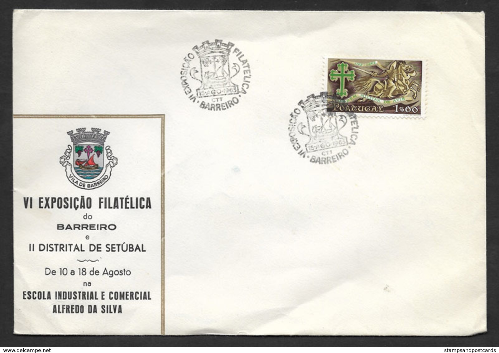 Portugal Cachet Commémoratif  Expo Philatelique Barreiro 1963 Event Postmark Stamp Expo - Flammes & Oblitérations