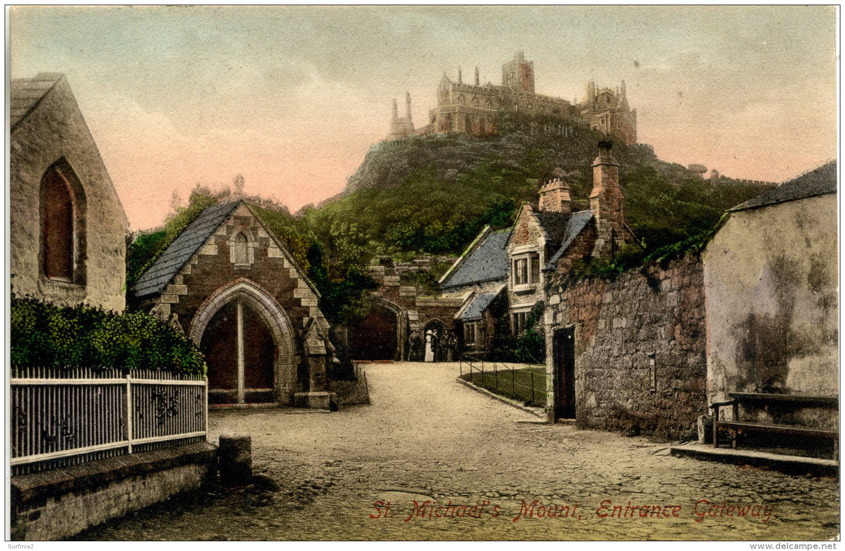 CORNWALL - ST MICHAEL'S MOUNT - ENTRANCE GATEWAY Co129 - St Michael's Mount