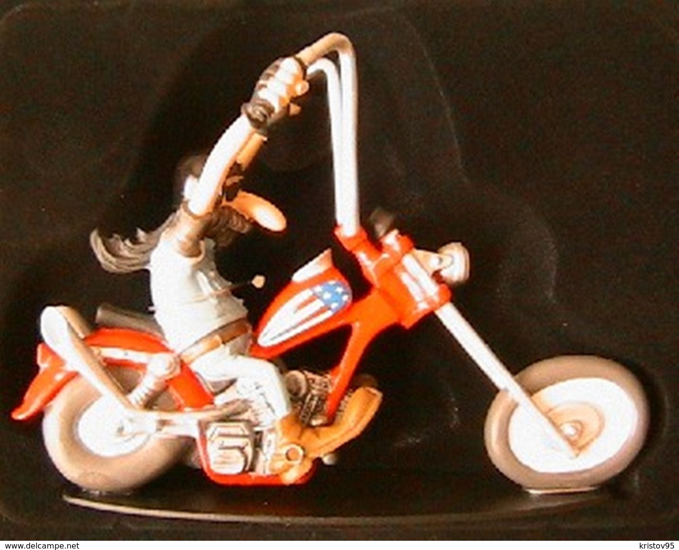 JOE BAR TEAM GUY TOURNEPAS BIKE MOTO CHOPPER HARLEY-DAVIDSON 1/18 RESINE FIGURINE - Figurines