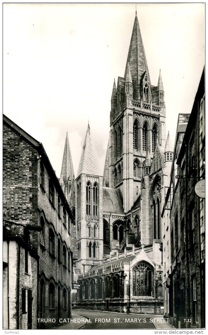 CORNWALL - TRURO - CATHEDRAL FROM ST MARY'S STREET RP Co459 - Other & Unclassified