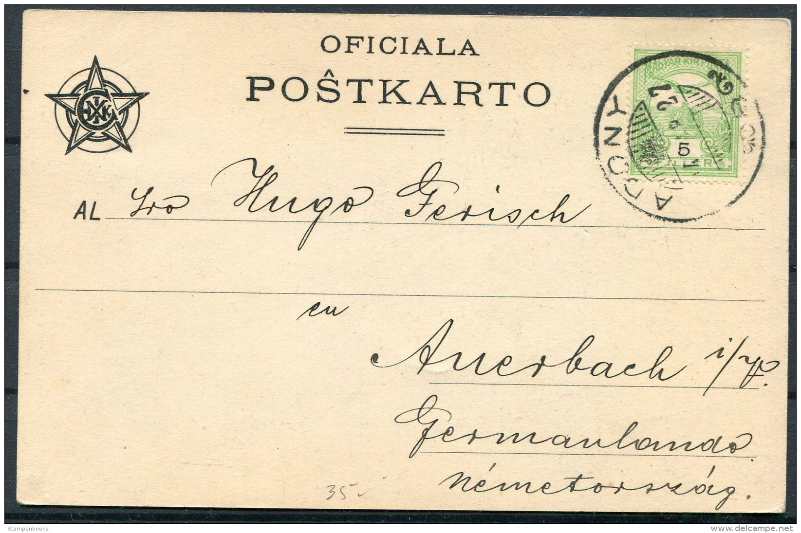 1914 Paris Esperanto Congress Postcard Adony - Germany - Covers & Documents