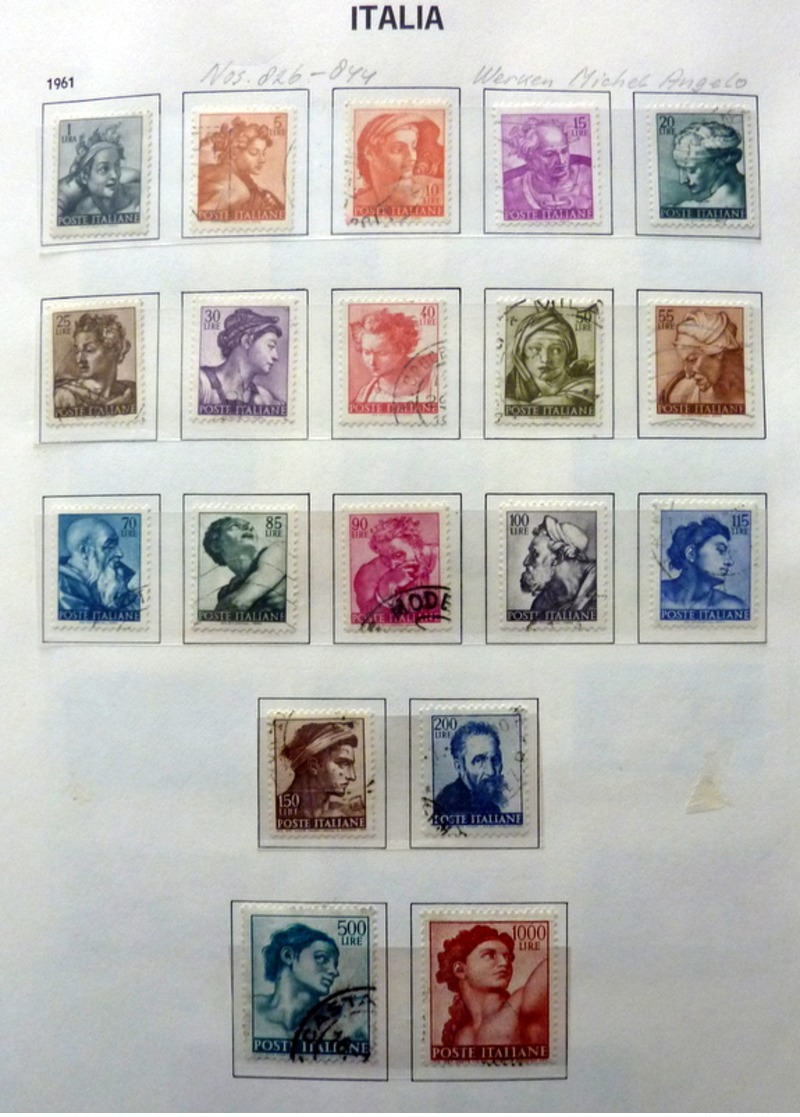 Italië/Italy/Italia collection 1946-1990 in Davo binder used/gebruikt/oblitere