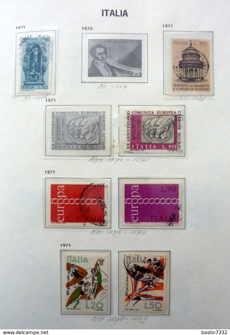 Italië/Italy/Italia collection 1946-1990 in Davo binder used/gebruikt/oblitere