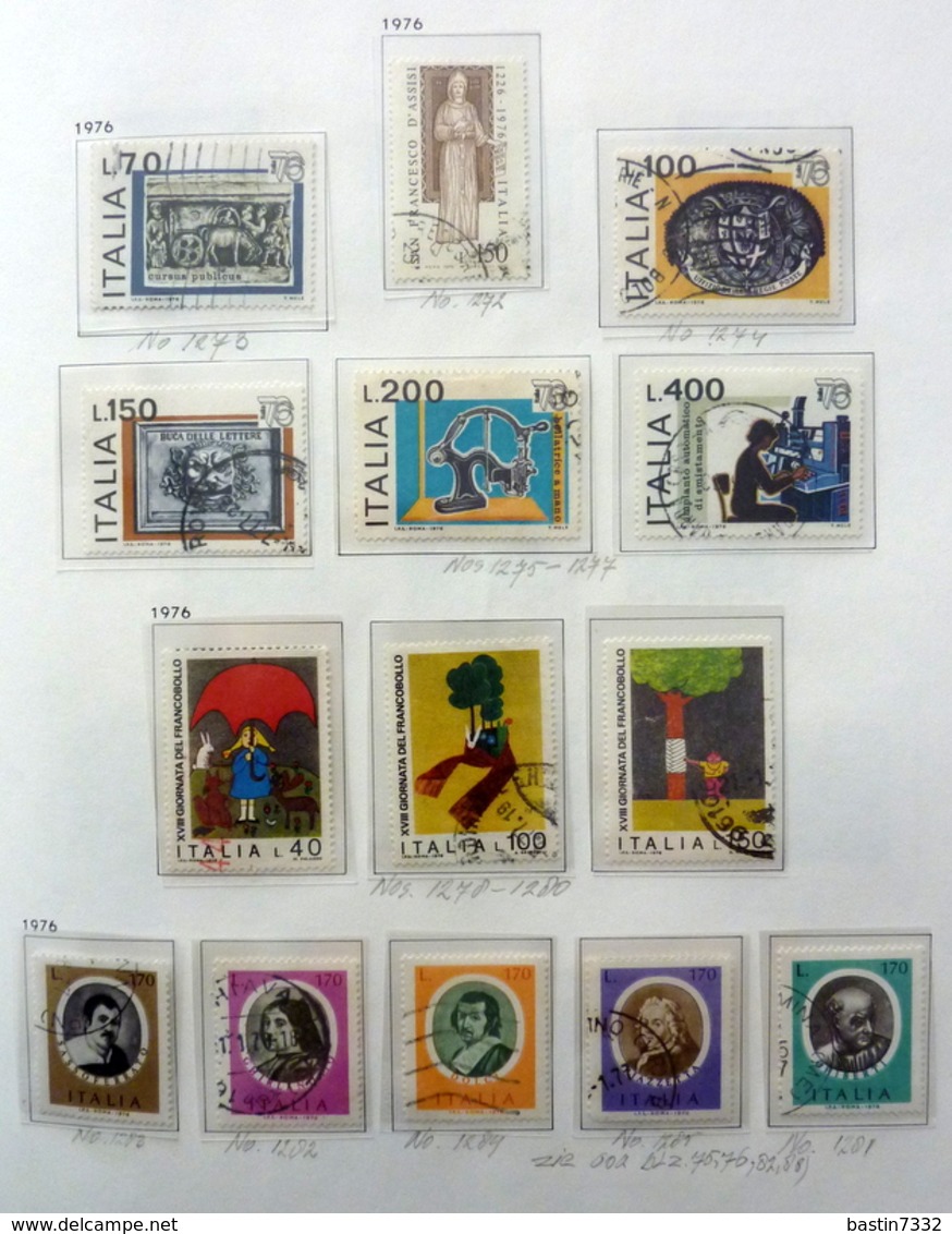 Italië/Italy/Italia collection 1946-1990 in Davo binder used/gebruikt/oblitere