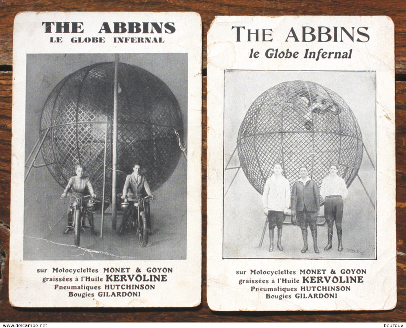 2 CP THE ABBINS Le Globe Infernal Motocyclettes Monet & Goyon Kervolin - Cirque