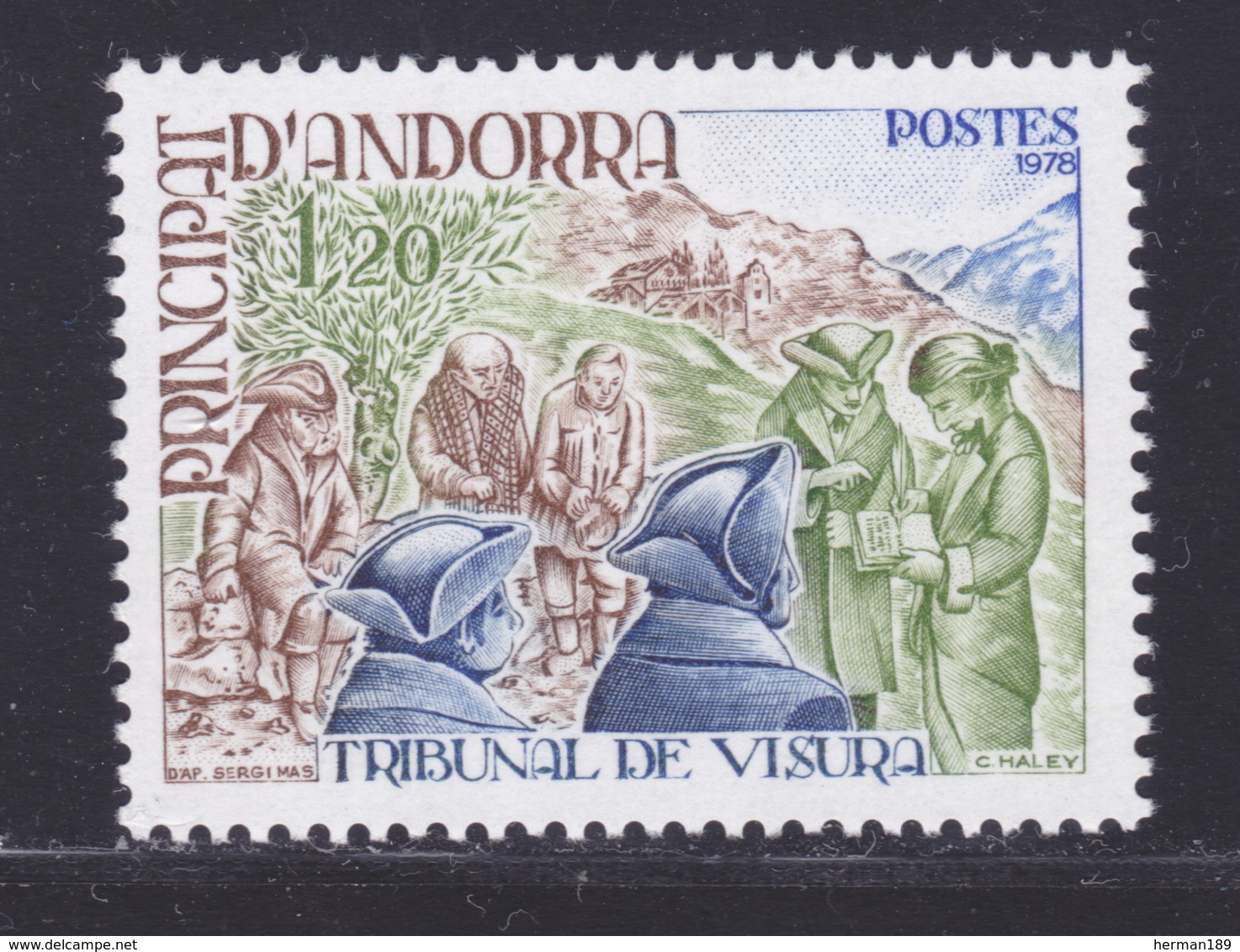 ANDORRE N°  272 ** MNH Neuf Sans Charnière, TB (D7679) Tribunal De Visura - Ungebraucht