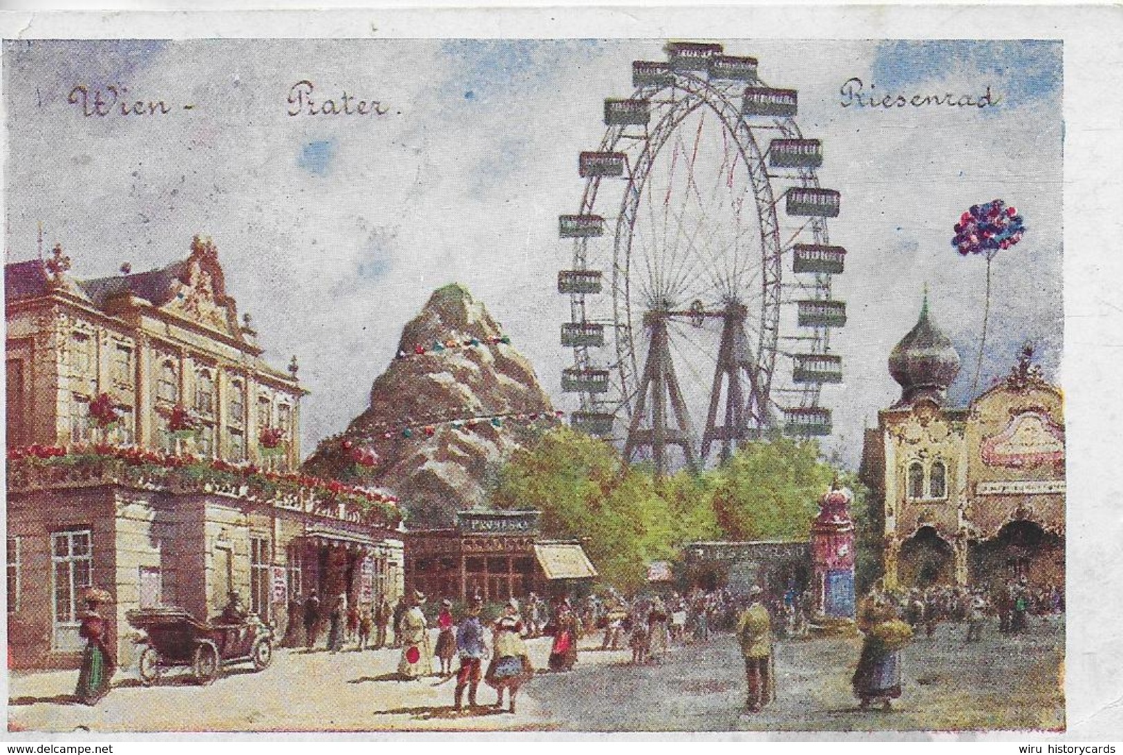 AK 0048  Wien - Lustspieltheater , Riesenrad / Künstlerkarte Gemalt Von K.Z.W. Um 1923 - Prater