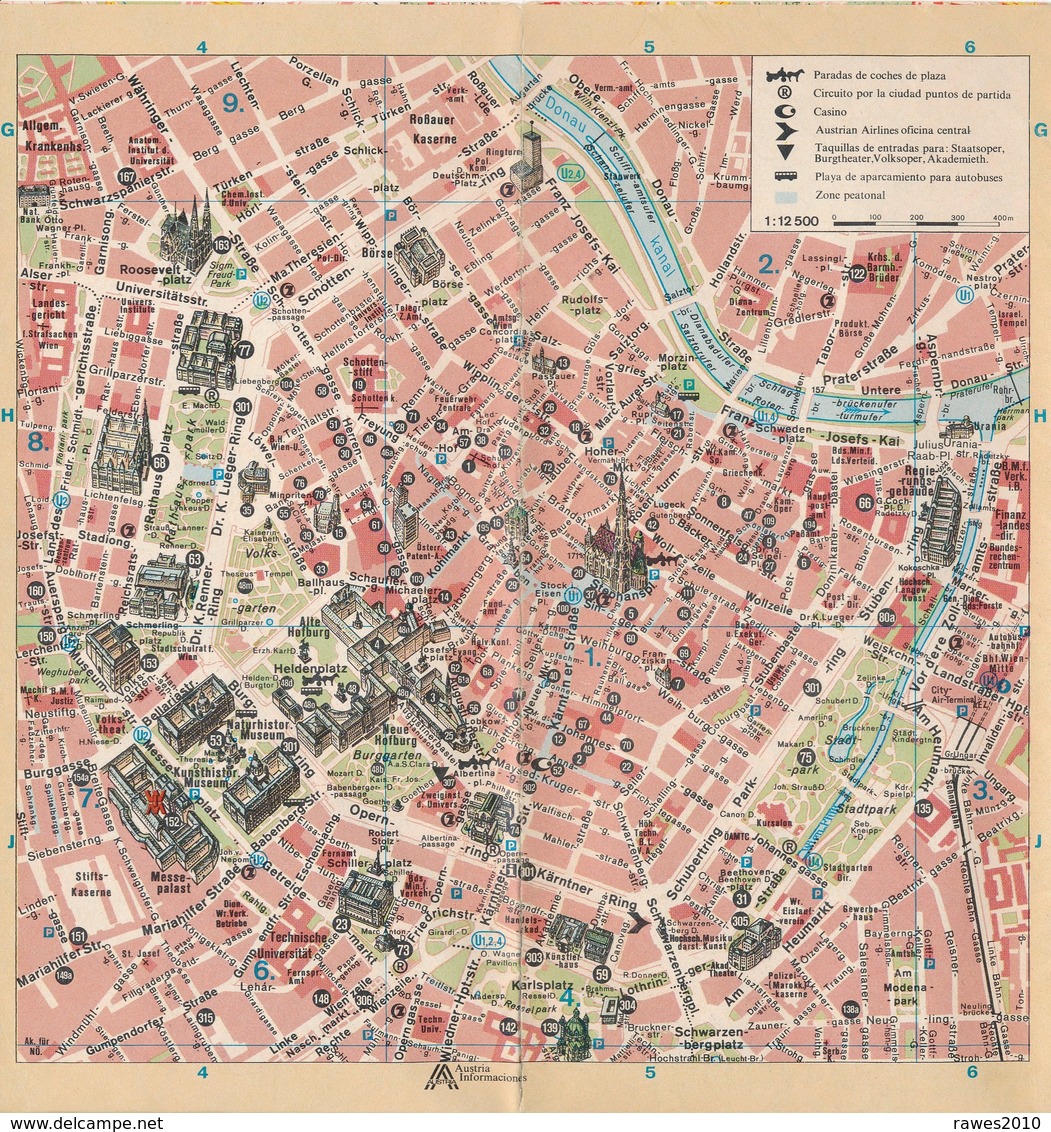 Österreich Wien Stadtplan - Wien & Salzburg