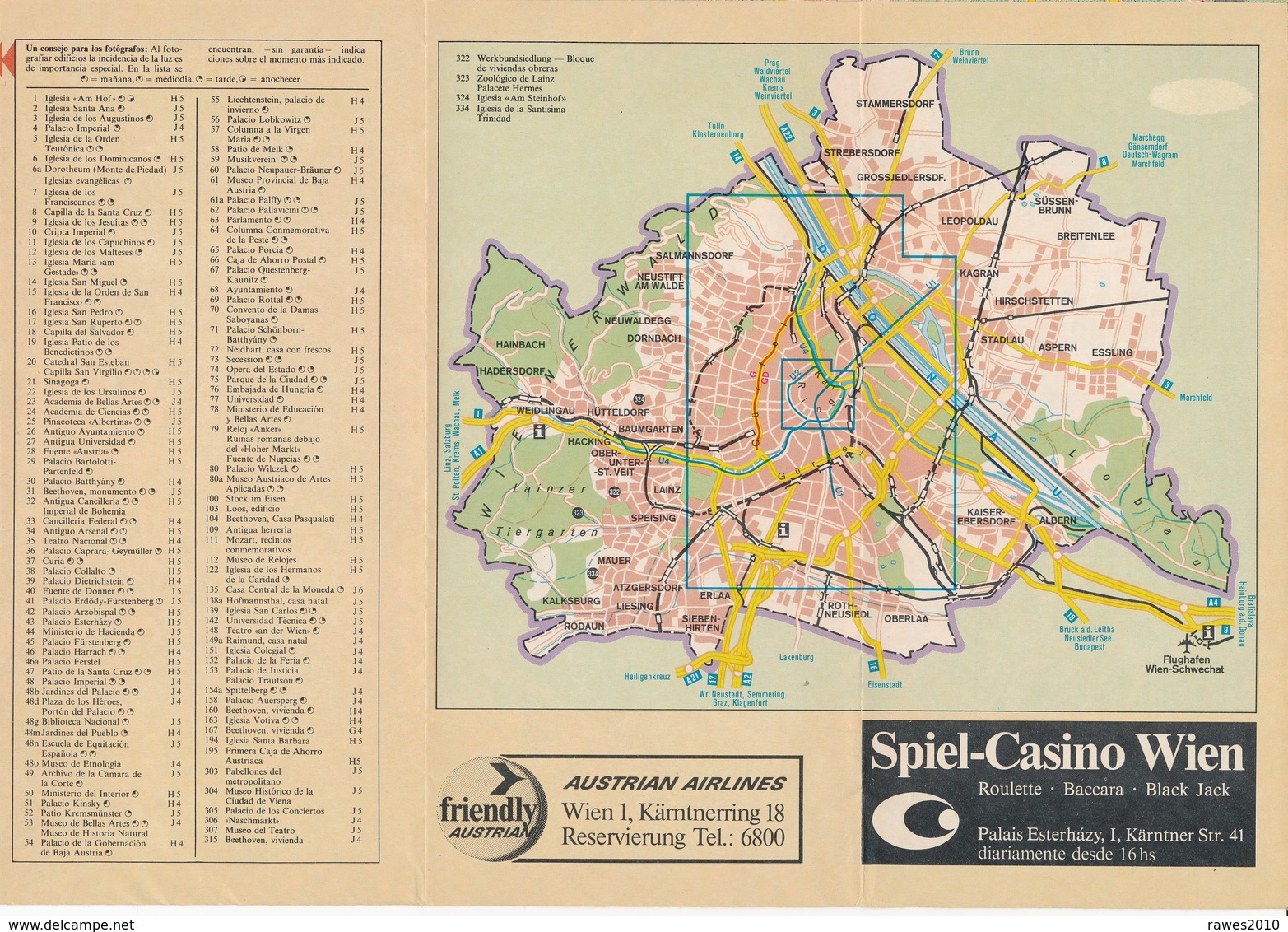 Österreich Wien Stadtplan - Wien & Salzburg