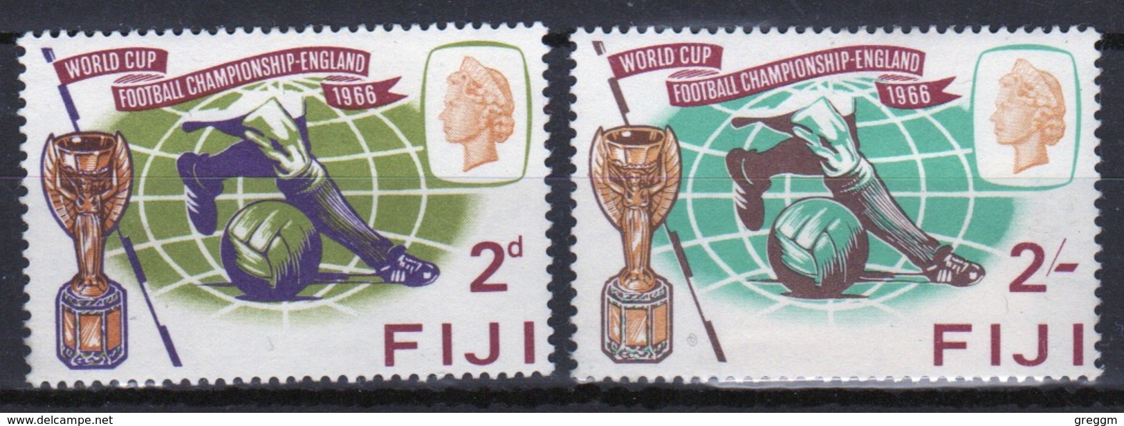 Fiji  1966 Set Of Stamps To Celebrate The World Cup. - Fiji (...-1970)