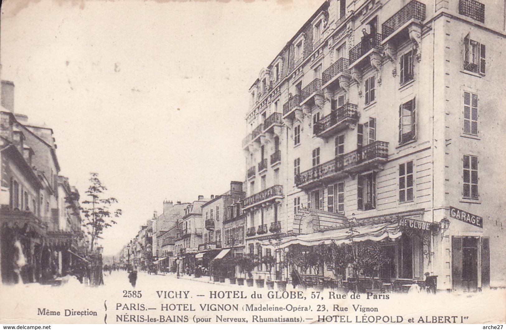 CPA - 03 - VICHY - Hôtel Du Globe - 2585 - Vichy