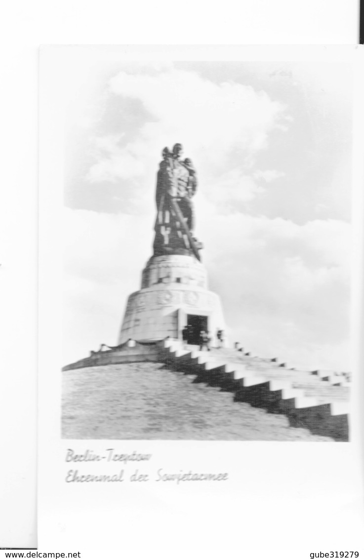 GERMANY 1958 -  POSTCARD - BERLIN TREPTOW SOVIET MEMORIAL - SHINING MAILED 27.7.1958 - POST7390 - Treptow