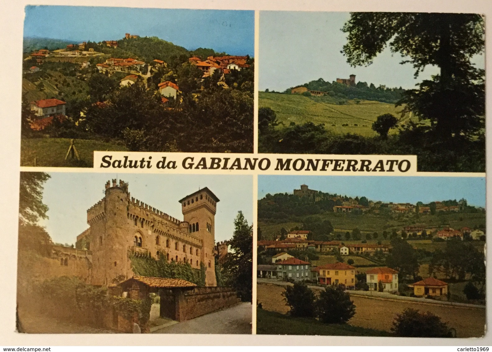 SALUTI DA GAMBIANO MONFERRATO  VIAGGIATA FG - Alessandria