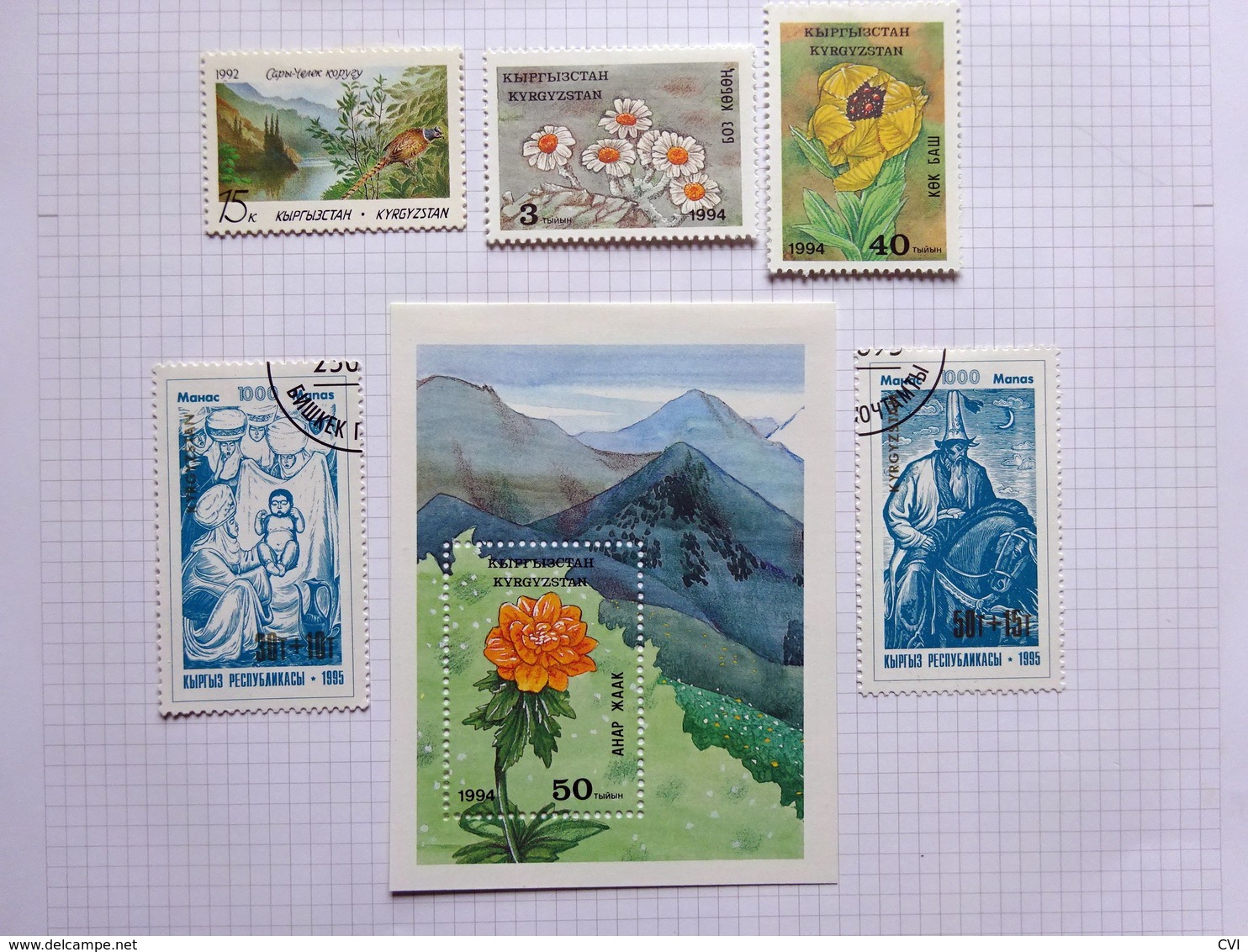 Kyrgyzstan Incl Minisheets, Mint/Used On Pages. - Kirghizistan