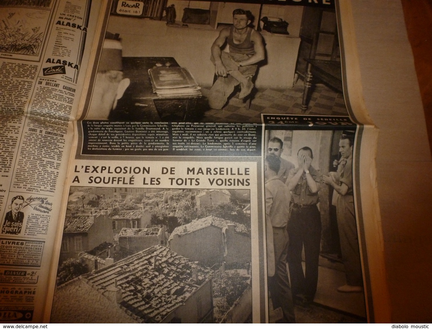 1952 RADAR: Course-folie FLEUR-de-MAI;Explosion à Marseille;Quang-Khê,Indochine;Pierre-St-Martin;Farnborough;Hayange;etc - 1950 - Heute