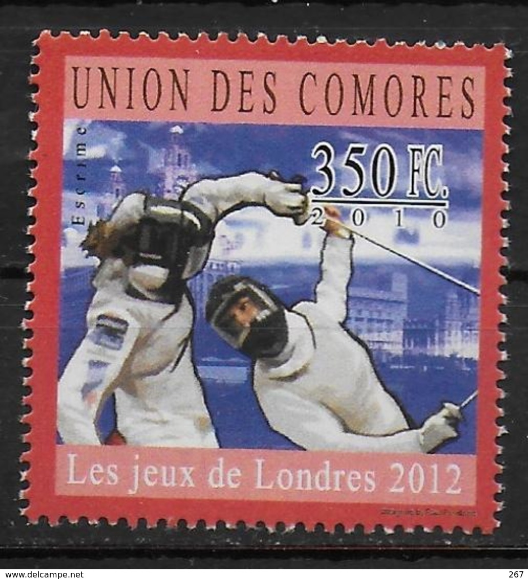 COMORES   N° 2020 * *  Jo 2012  Escrime - Fencing