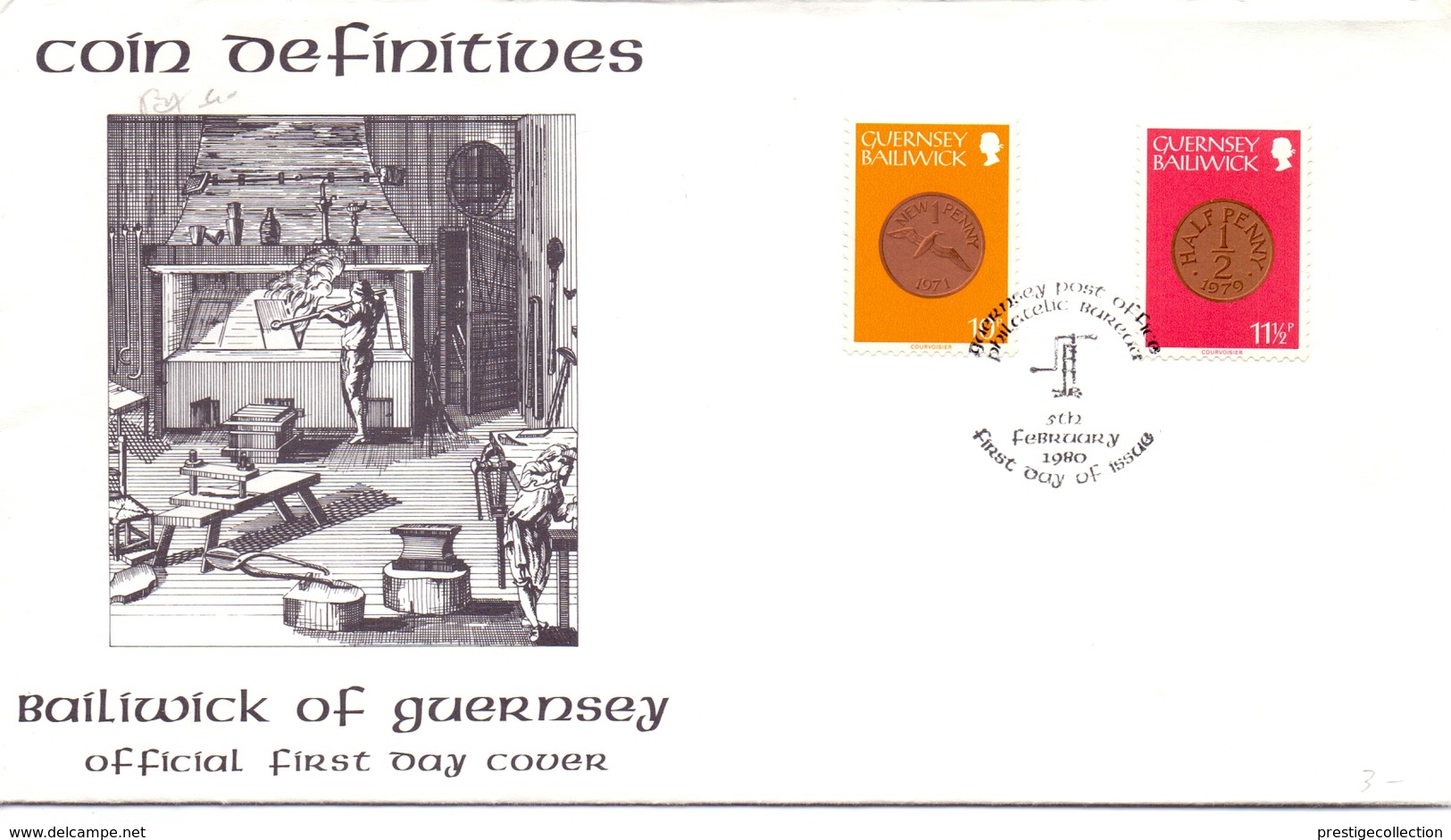 GUERNSEY FDC 1980 BAILIWICK   (SET180239) - Guernesey