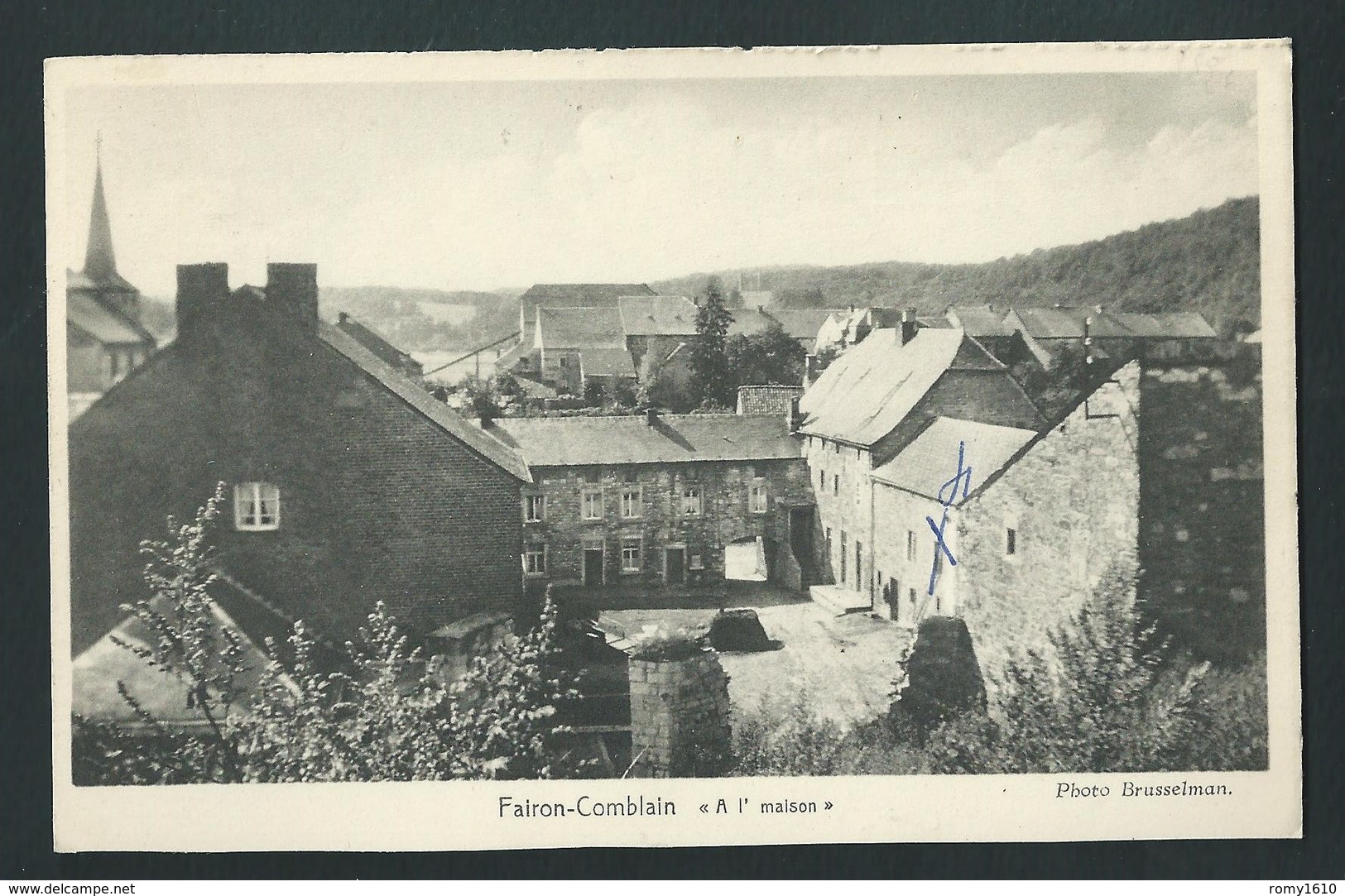 FAIRON - COMBLAIN. (Hamoir)   " A L'maison "  2 Scans. - Hamoir