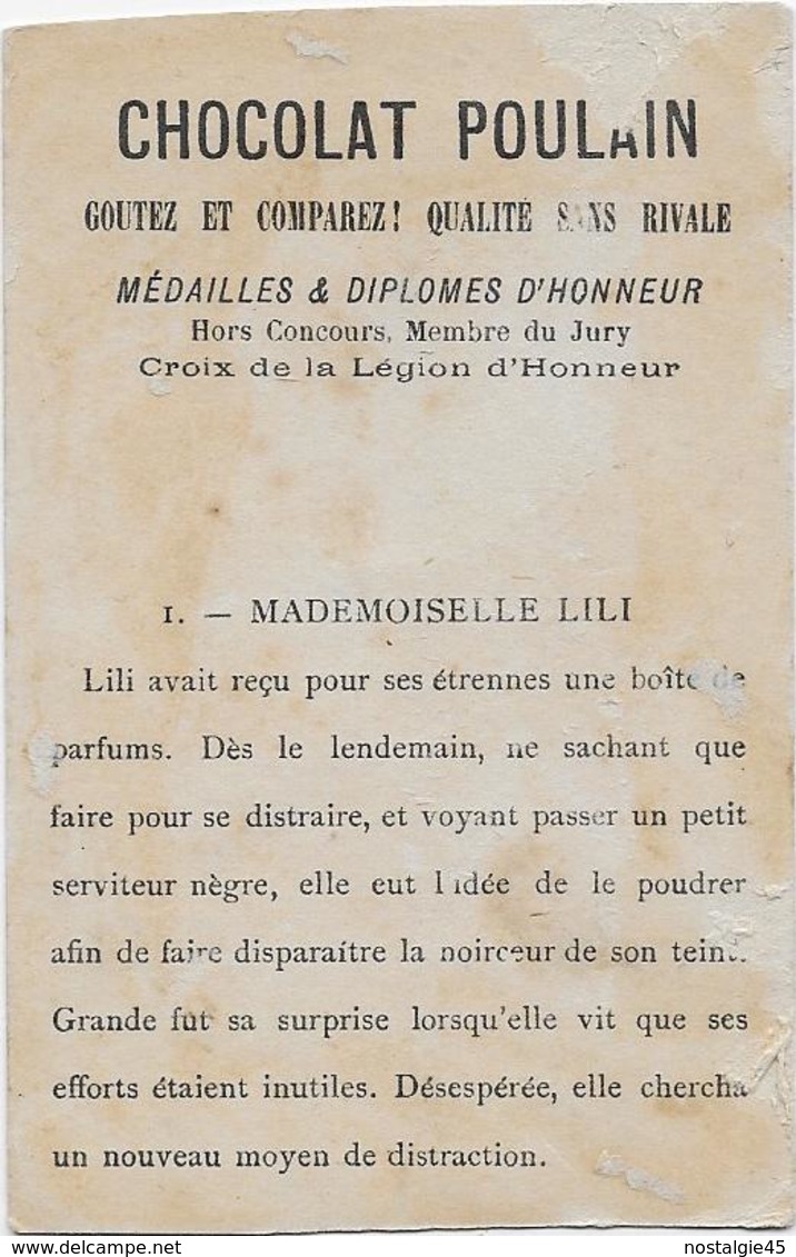 Chromo H.Laas 588Fond Or - La Houppette De Mademoiselle Lili - Poulain