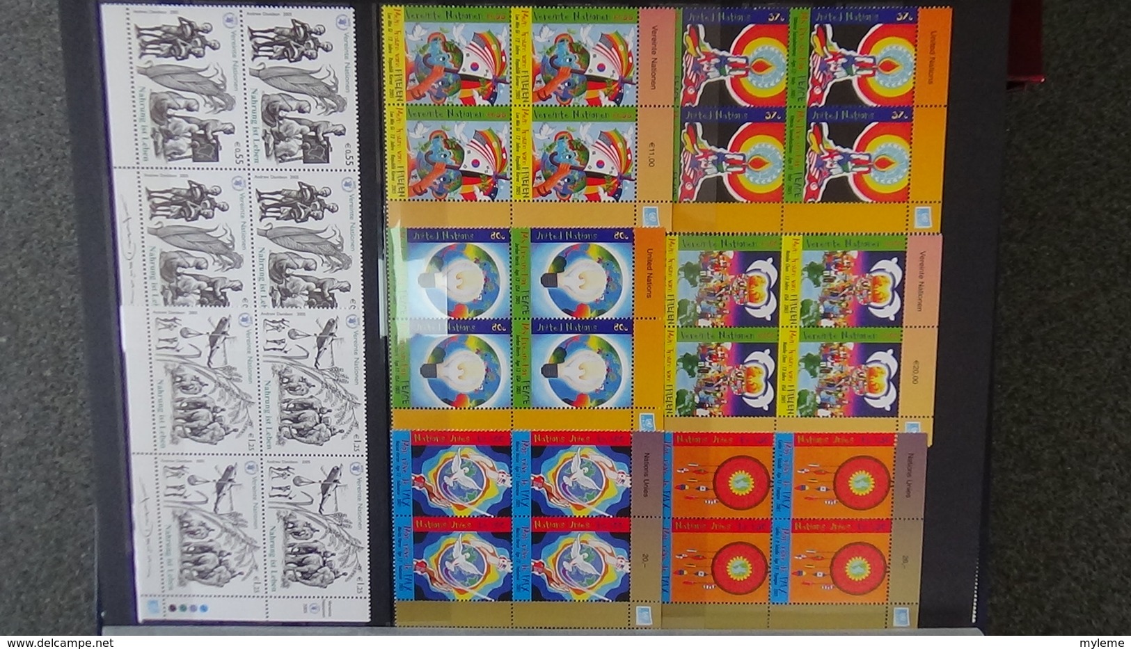 Dispersion D'une Grosse Collection Timbres Et Blocs ** Nations Unies Tous Bureaux. Superbe !!! - Collections (en Albums)