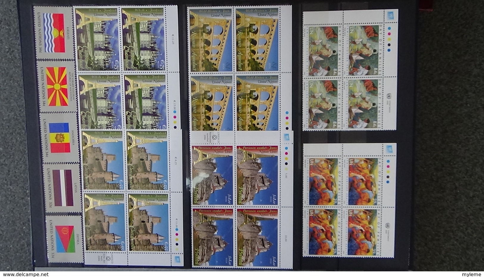 Dispersion D'une Grosse Collection Timbres Et Blocs ** Nations Unies Tous Bureaux. Superbe !!! - Collections (en Albums)