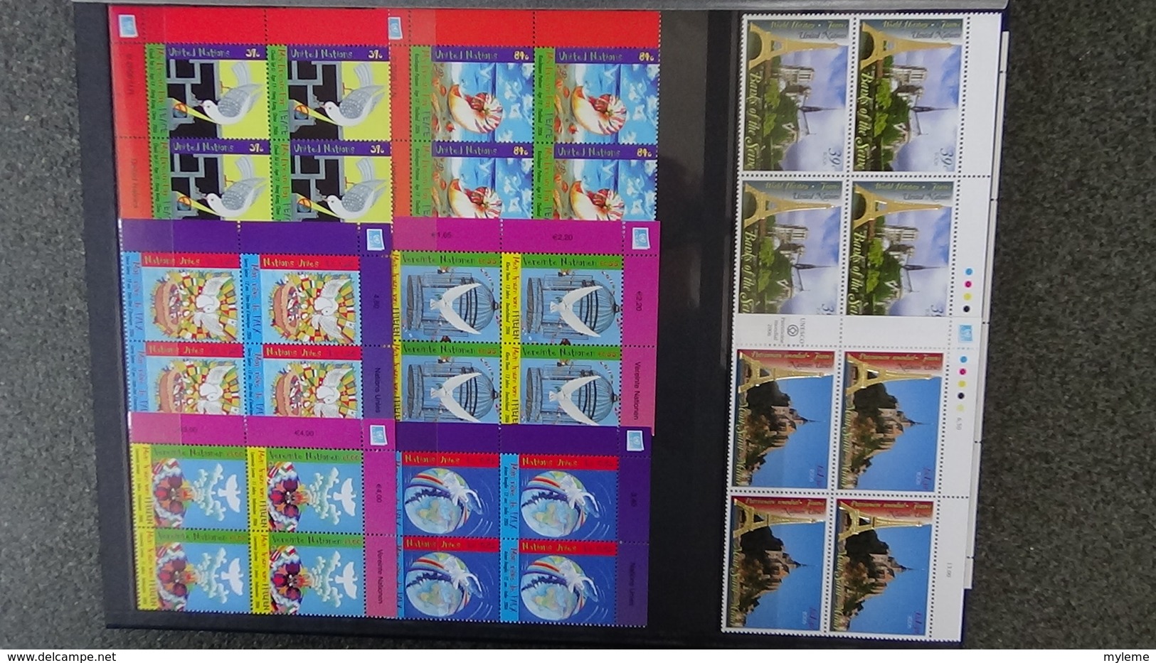 Dispersion D'une Grosse Collection Timbres Et Blocs ** Nations Unies Tous Bureaux. Superbe !!! - Collections (en Albums)