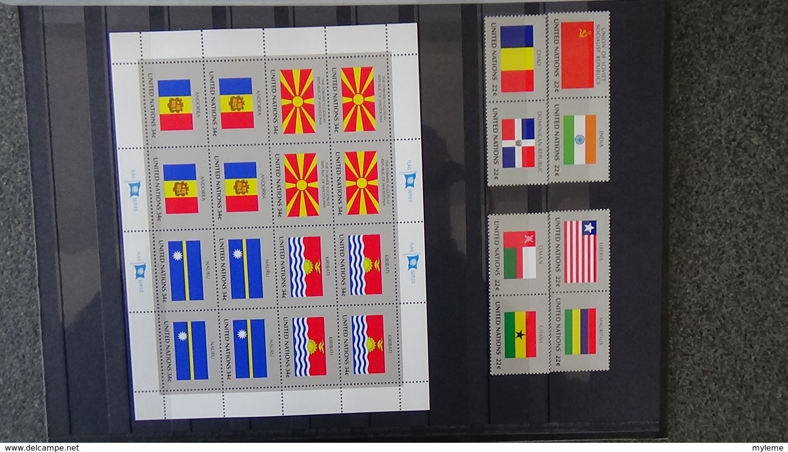 Dispersion d'une grosse collection timbres et blocs ** Nations Unies tous bureaux. Superbe !!!