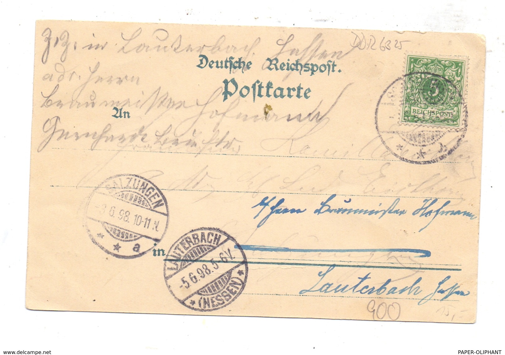 0-6056 SCHLEUSINGEN - ST. KILIAN, Gruss Aus Stutenhaus, Lithographie 1898 - Schleusingen