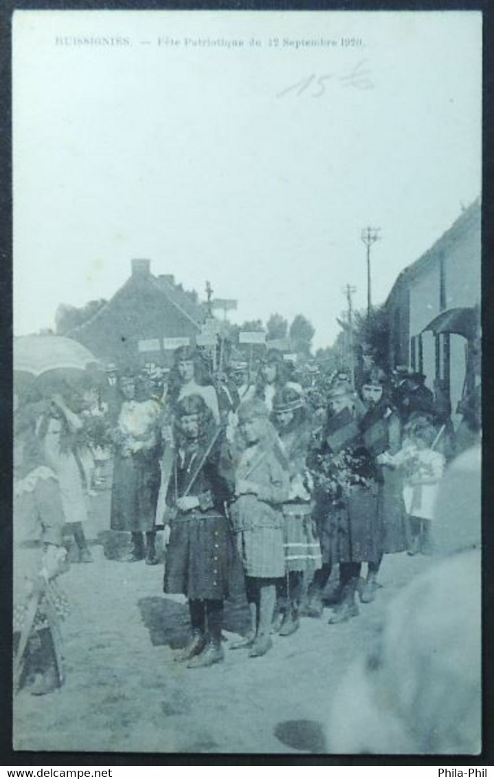 Huissignies Fête Patriotique Du 12  Septembre 1920 - Chievres