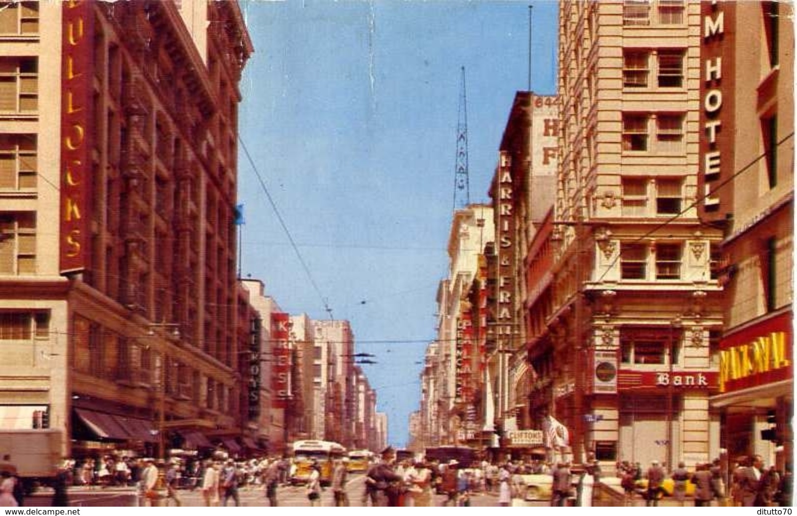 Broadway Street Scene Of Downtowqn Los Angeles - Formato Piccolo Viaggiata Mancante Di Affrancatura – E 7 - Broadway