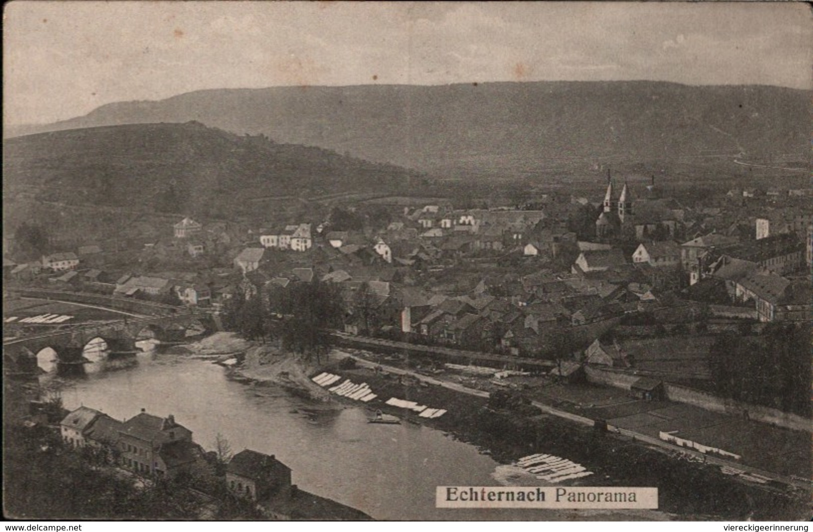 ! 1919 Ansichtskarte Luxemburg Luxembourg, Echternach, Panorama - Echternach