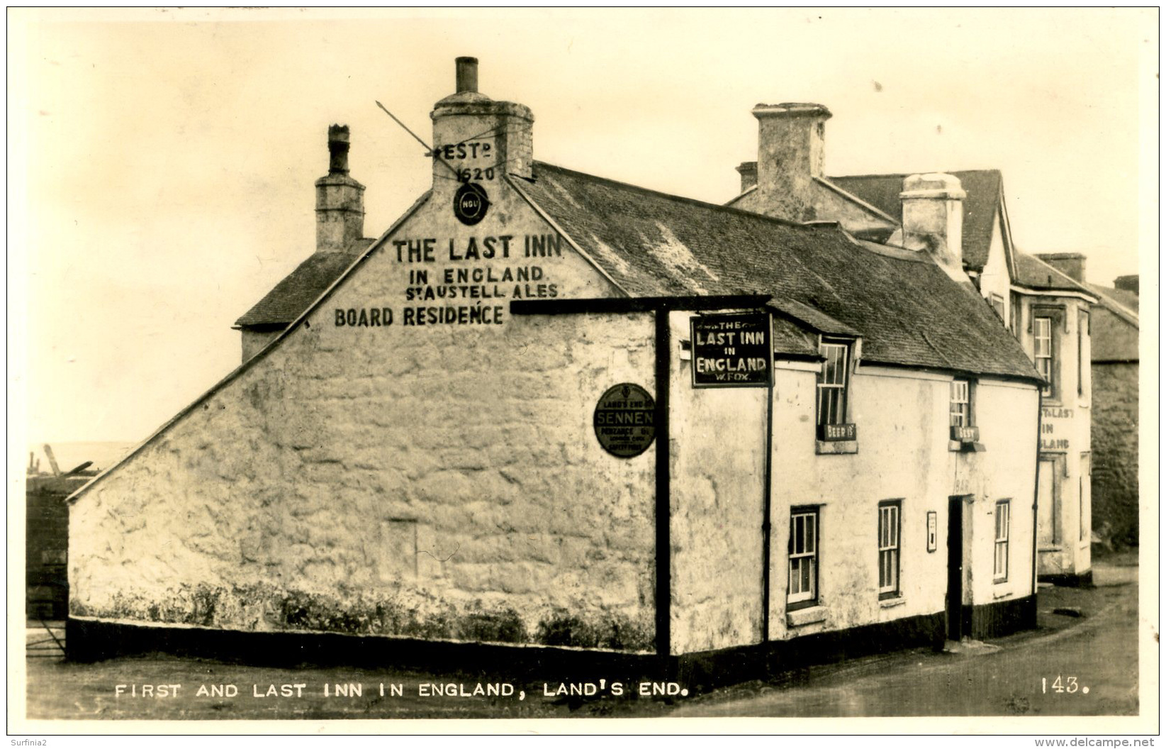 CORNWALL -  THE FIRST AND LAST HOUSE IN ENGLAND, LAND'S END RP Co229 - Land's End