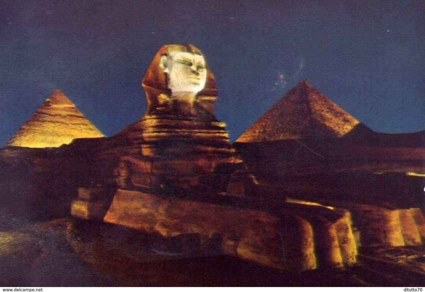 Giza - Sphinx And Pyramide  - Son Et Lumiere - 516 - Formato Grande Non Viaggiata – E 7 - Gizeh