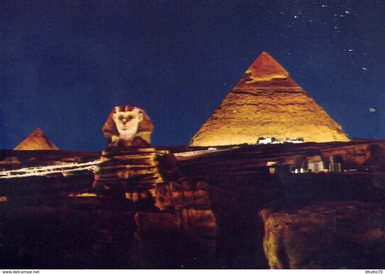 Giza - Sphinx And Pyramide  - Son Et Lumiere - Formato Grande Non Viaggiata – E 7 - Gizeh