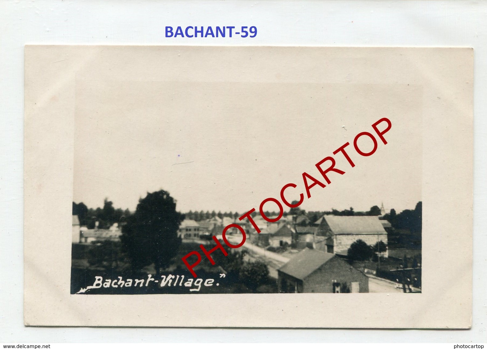 BACHANT-CARTE PHOTO Allemande-Guerre14-18-1WK-France-59- - Sonstige & Ohne Zuordnung