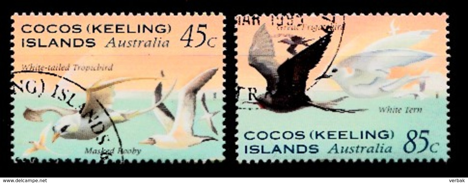 COCOS-ISLANDS 1995 Mi.nr.332-333  Seevögel  OBLITÉRÉS / USED / GESTEMPELD - Cocos (Keeling) Islands