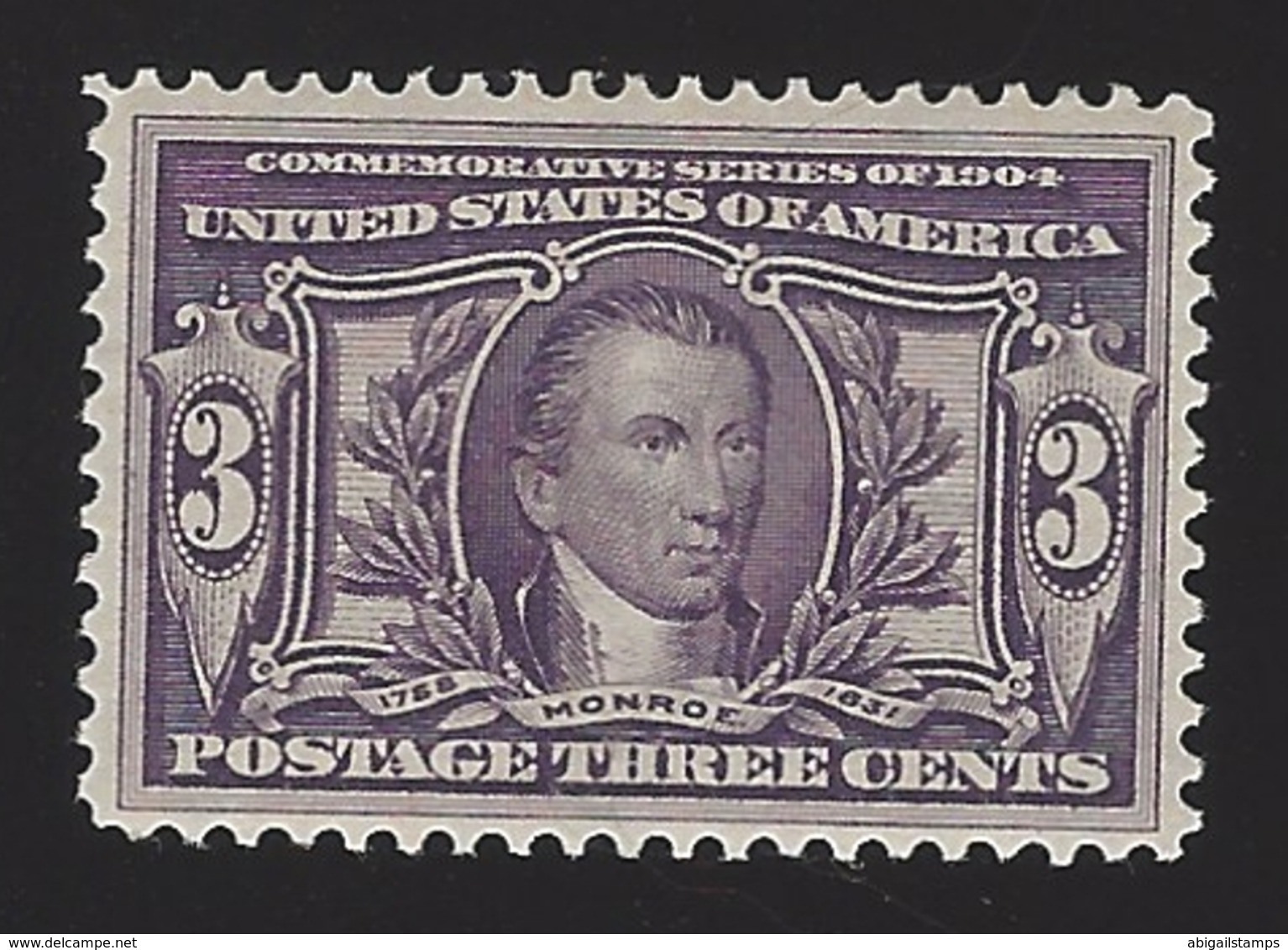 US #325 1904 Violet Perf 12 Wmk 191 Mint OG LH VF SCV $70 - Unused Stamps