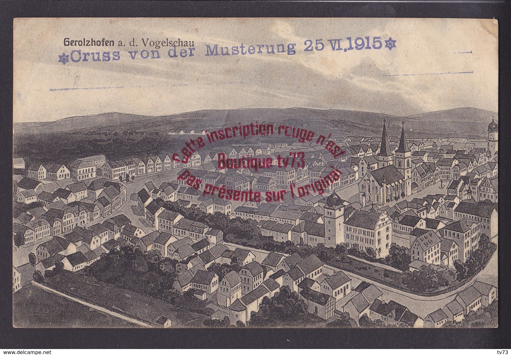 P1098 - Gerolzhofen - Gruss Von Der Musterring 25 VI 1915 - Allemagne - WW1 - Gerolzhofen