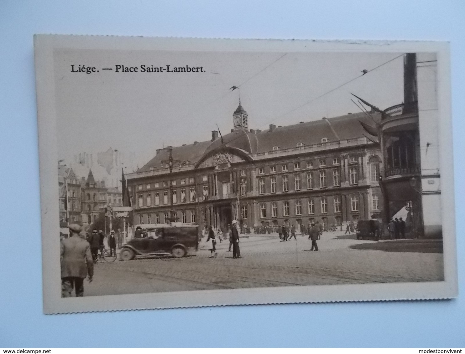 CPA -  Liège -  Place Saint Lambert , Animation, Old Timers , - Liege