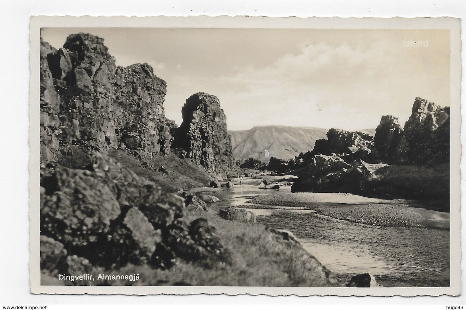 THINGVELLIR ALMANNAGJA - FORMAT CPA NON VOYAGEE - Islande