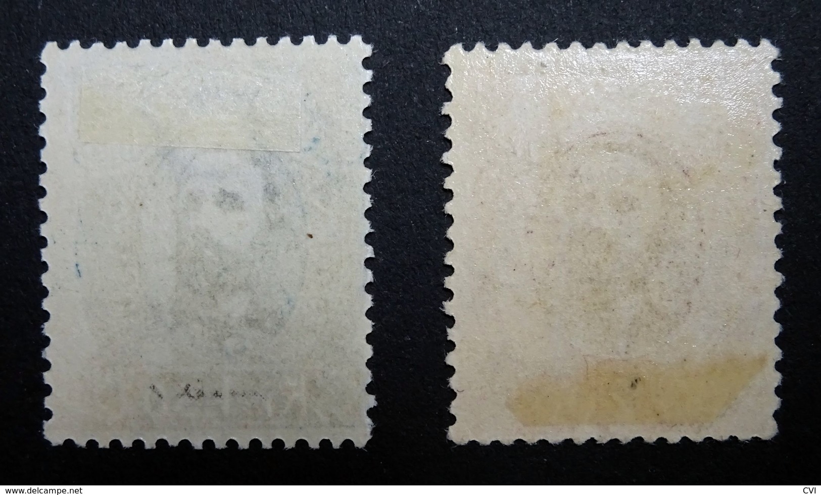 Norway 1878 Oscar II, Mi.33/34, Sc.#33/34  1kr 50ore Blue & 2kr Pink Unused Hinged. - Unused Stamps