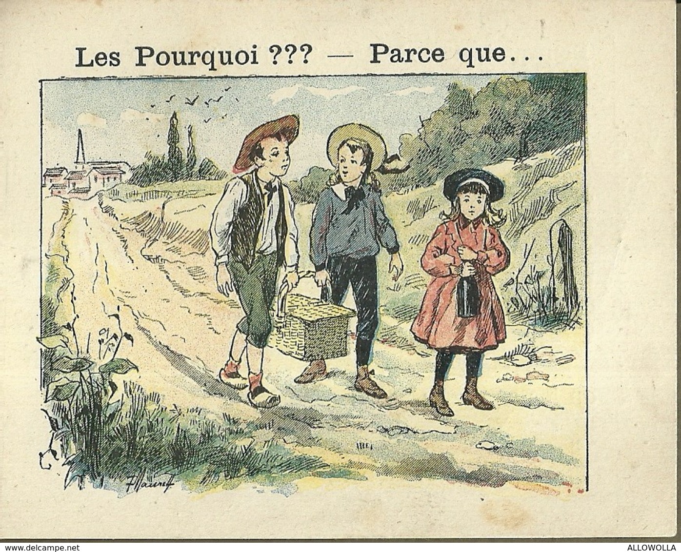 1388 " LES POURQUOI ??? ..... PARCE QUE ..... " FIGURINA DIDATTICA FRANCESE  ORIGINALE - 0-6 Years Old