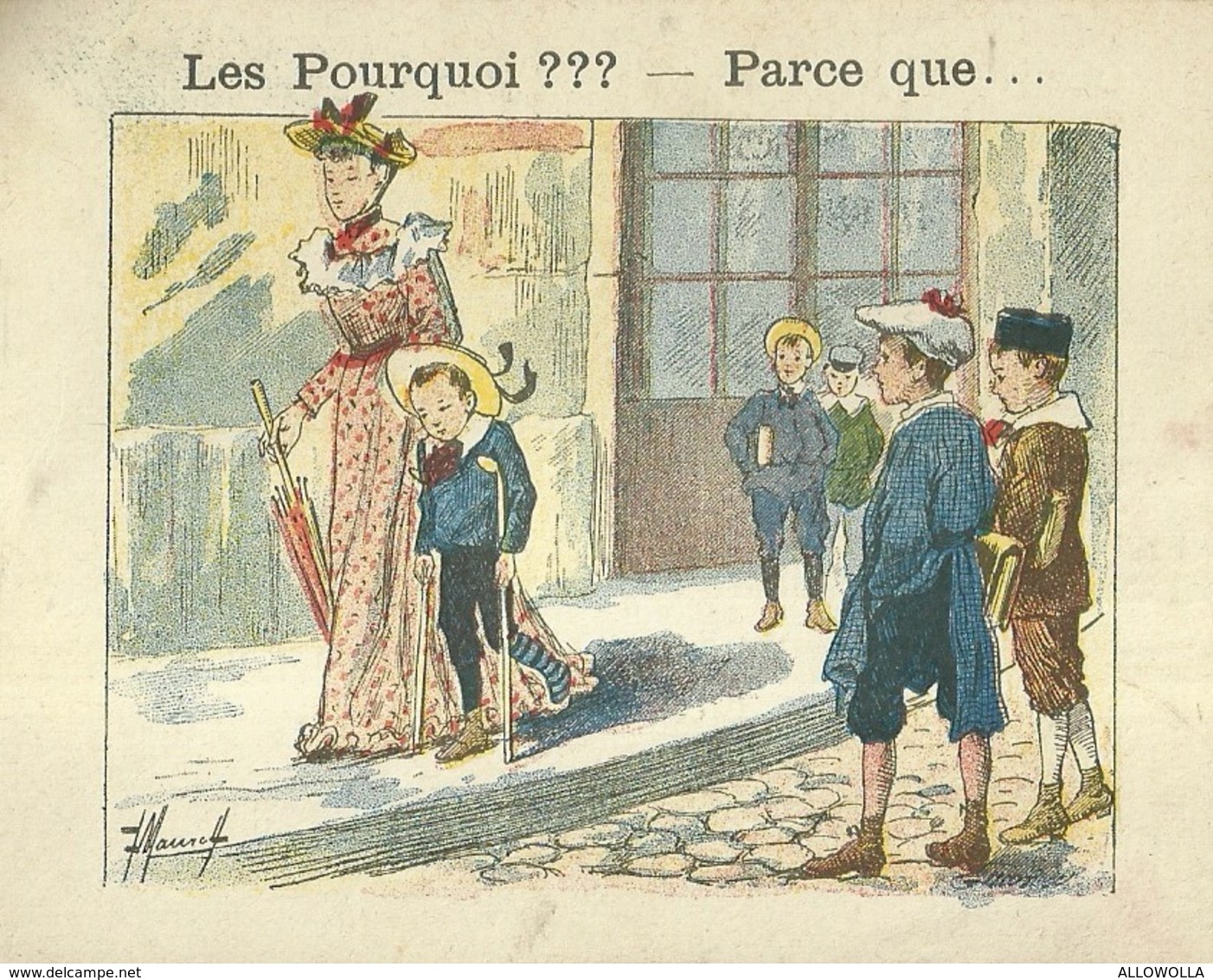 1391 " LES POURQUOI ??? ..... PARCE QUE ..... " FIGURINA DIDATTICA FRANCESE  ORIGINALE - 0-6 Anni