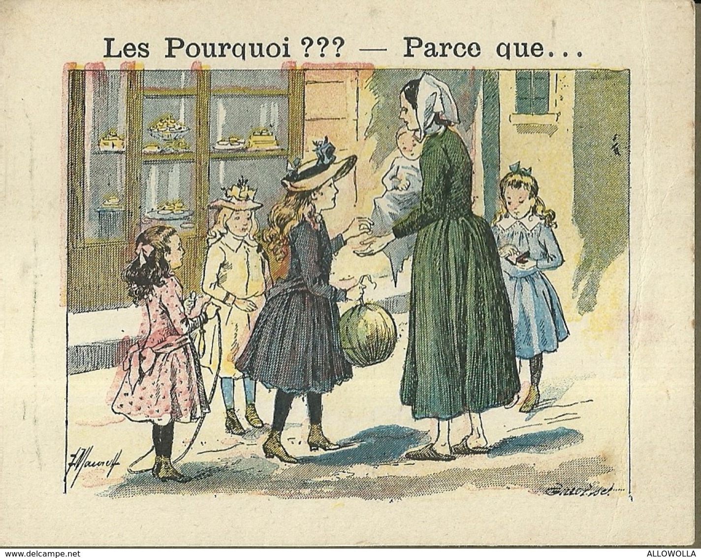 1392 " LES POURQUOI ??? ..... PARCE QUE ..... " FIGURINA DIDATTICA FRANCESE  ORIGINALE - 0-6 Jahre